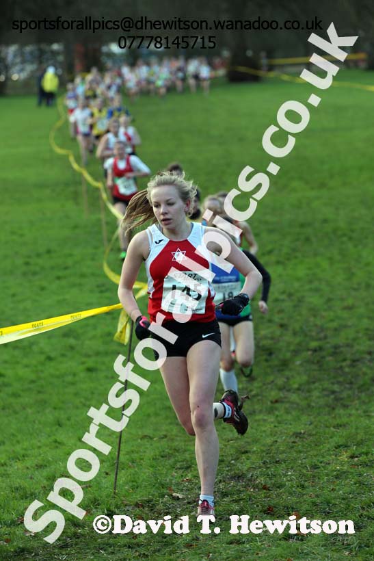 Womens under-17 Northern Cross Country Champs., Witton Park, Blackburn. Photo: David T. Hewitson/Sports for All Pics